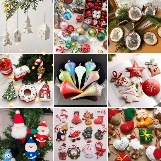 Christmas Ball Lamp Tree Pendant PVC Acrylic Luminous Transparent Ball Xmas Decorations Night Light LED Bulb Christmas Decoration