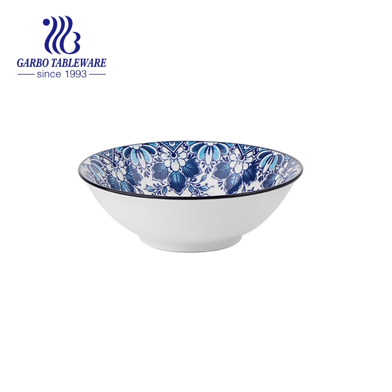Promotion Factory Wholesale Round Porcelain Ceramic Soup Bowl Salad Bowl 5.5 Inches Bowl for Hotel Home Use Microwave Safe Dishwasher Safe Ceramic Tableware