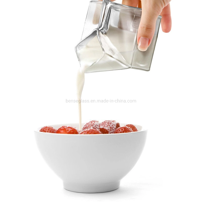 Square Promotional Milk Cup Drinkware Home Drink Beverage Juice Glassware Mug