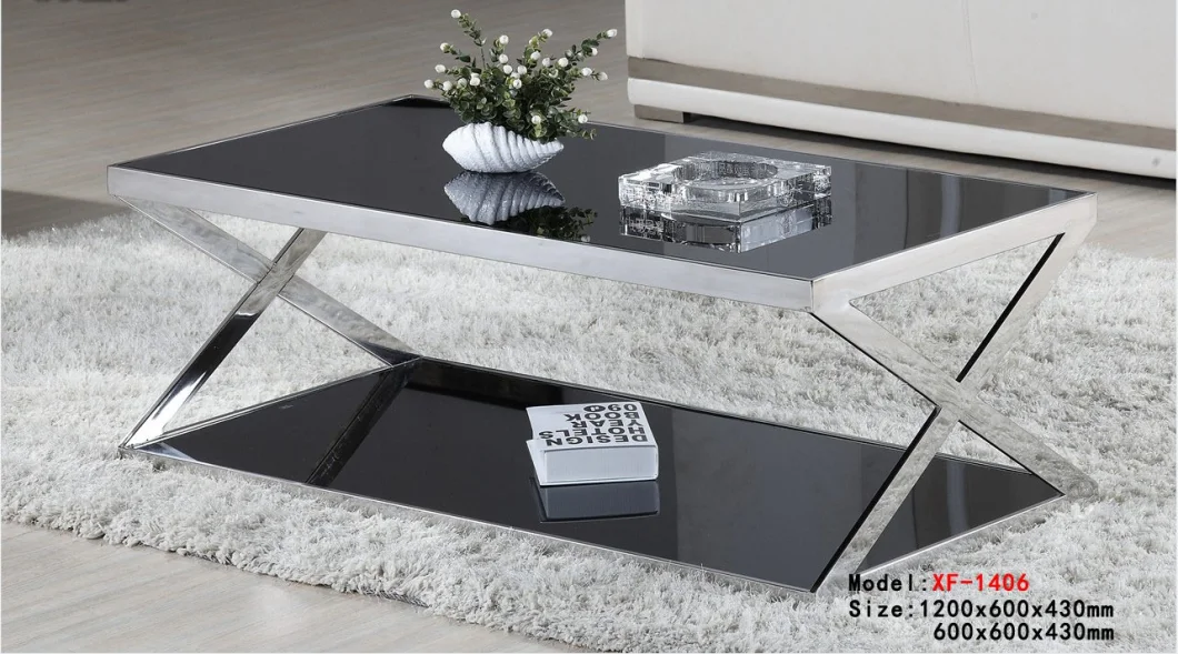 Round Marble Top Big and Small Coffee Table Set
