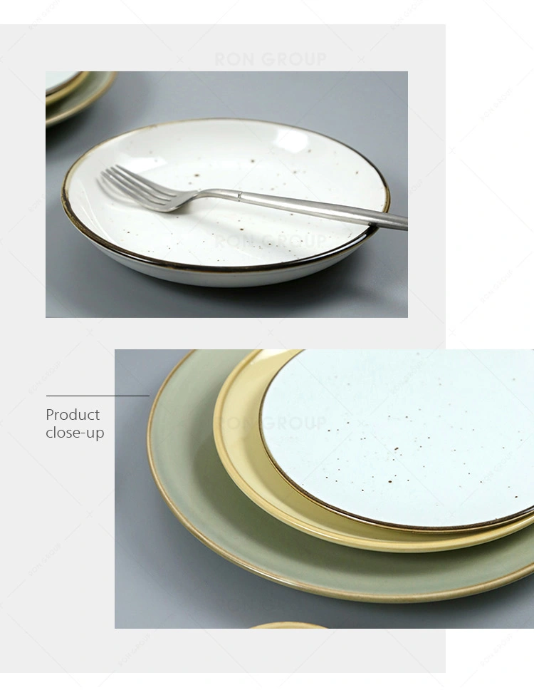 High Temperature Restaurant Porcelain Dinnerware Ceramic Dinner Plate