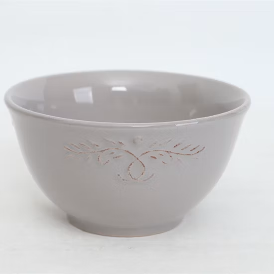 Hot Selling Ceramic Round Shoup Bowl with Different Flower Decor