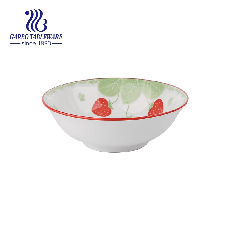 Promotion Factory Wholesale Round Porcelain Ceramic Soup Bowl Salad Bowl 5.5 Inches Bowl for Hotel Home Use Microwave Safe Dishwasher Safe Ceramic Tableware