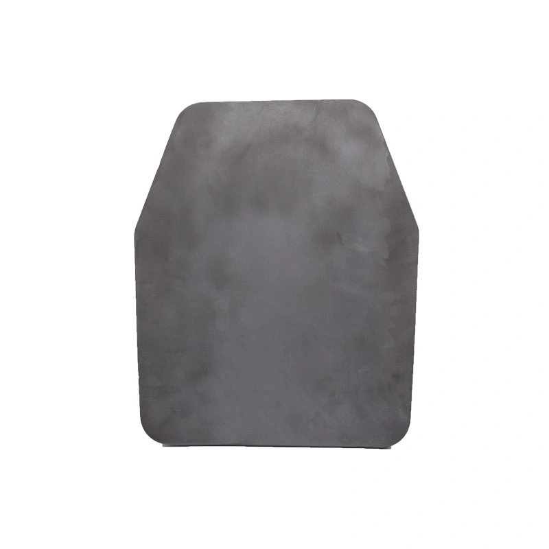 Bulletproof Plate Single-Curved Sintered Silicon Carbide (SIC) Ceramic Plate 218*270*9mm for Body Armour