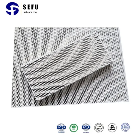 Sefu Ceramic Honeycomb China Ceramic Catalytic Substrate Supplier Customized Infrared Honeycomb Ceramic Burner Plate for Gas Stove