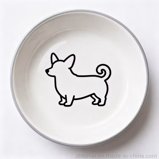 Pet Bowl with Colorful Printing Customizable Pet Bowls for Puppy Dogs